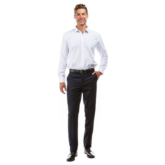 Azzuro Men’s Business Core 3-Pack of Dress Pants (Unhemmed/Open Bottom) - Picture 4 of 7